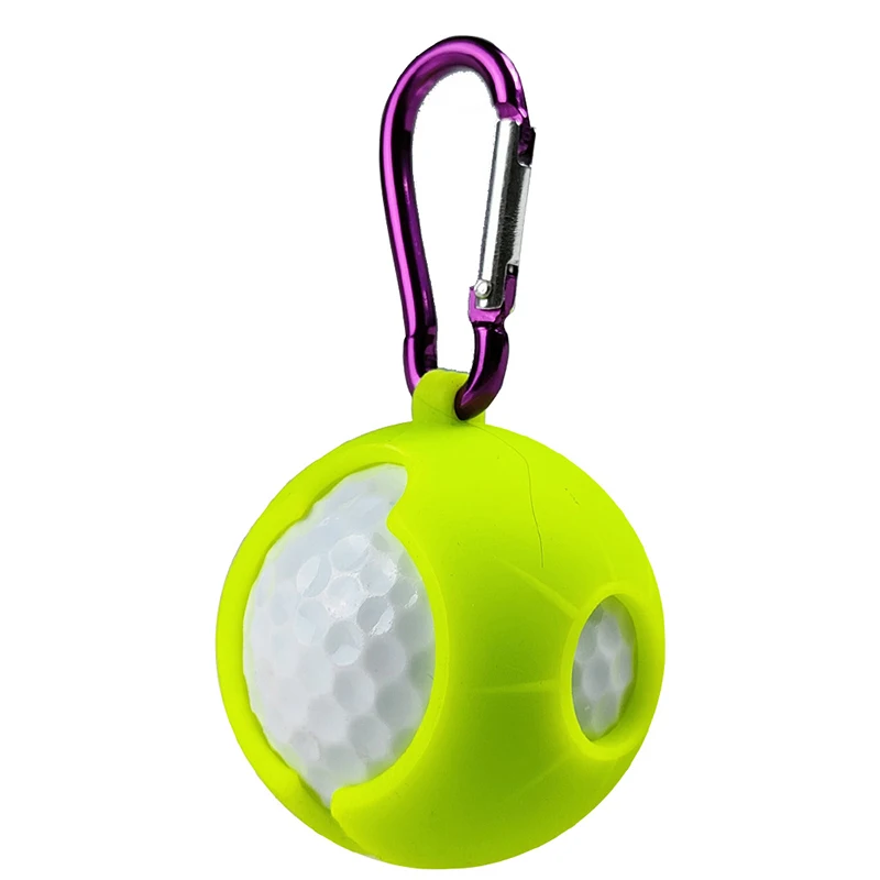 Golf Supplies Ball Carrier PouchGolf Training Sports AccessoriesProtective Cover Bag Holder Golf Ball Bag Silicone Sleeve