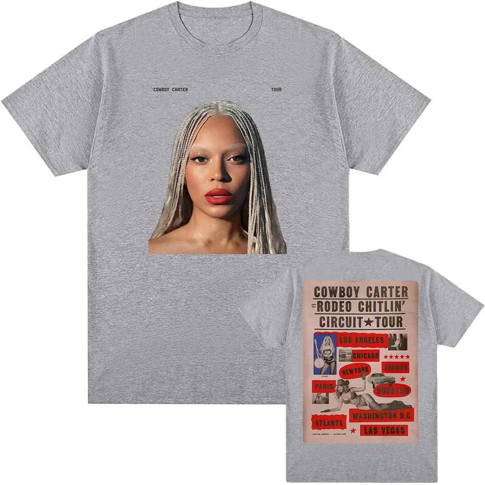 Beyoncé COWBOY CARTER TOUR 2025 T-shirt Summer Women Men Tshirts