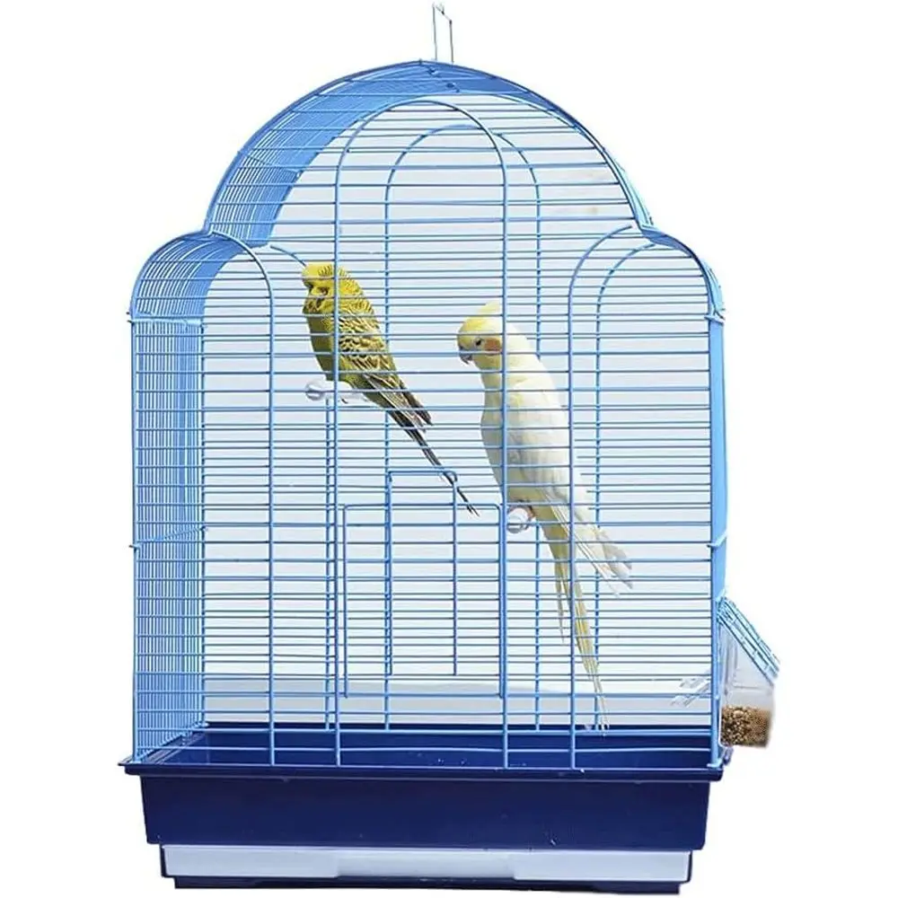 

Прочная металлическая клетка для птиц 22,4 в винтажном стиле для больших птиц, портативная для наружного или внутреннего использования