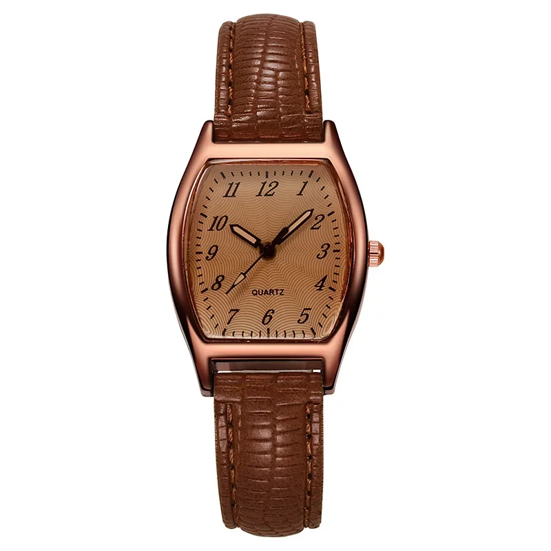 

Часы наручные женские в стиле ретро с кожаным ремешком