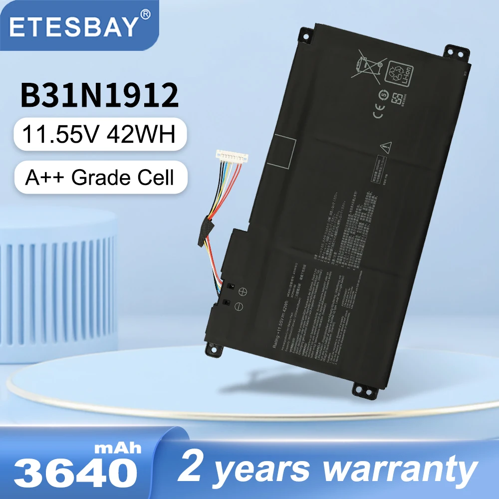 ETESBAY B31N1912 C31N1912 Laptop Battery For ASUS VivoBook 14 E410MA L410MA E410KA E510MA E510KA F414MA E410MA-EK026TS EK018TS