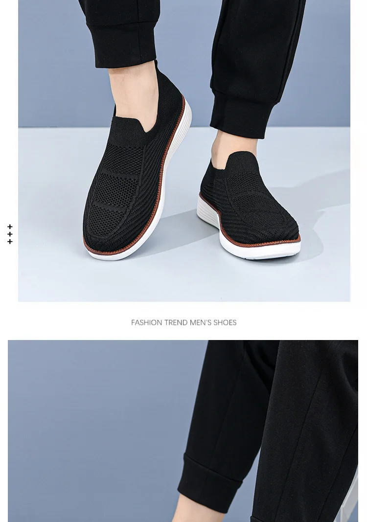 Frühling und Herbst Neue Atmungsaktive Freizeitschuhe Herrenschuhe Weiche Sohle Leichte und Bequeme Mesh-Schuhe – Detail 13