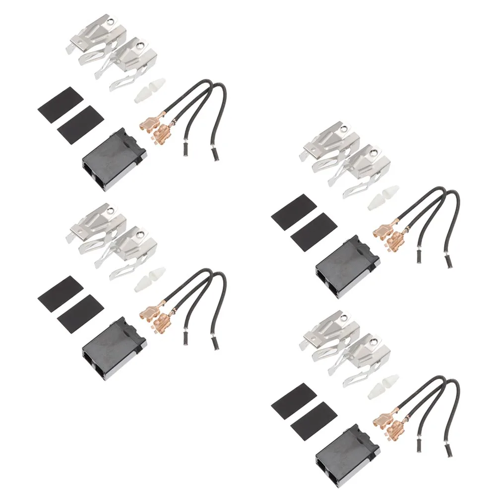 

Burner Socket Kit 4 Sets Replacement Parts Range Receptacle Block Electric Stove Heating Elements Kitchen Accessories Durable