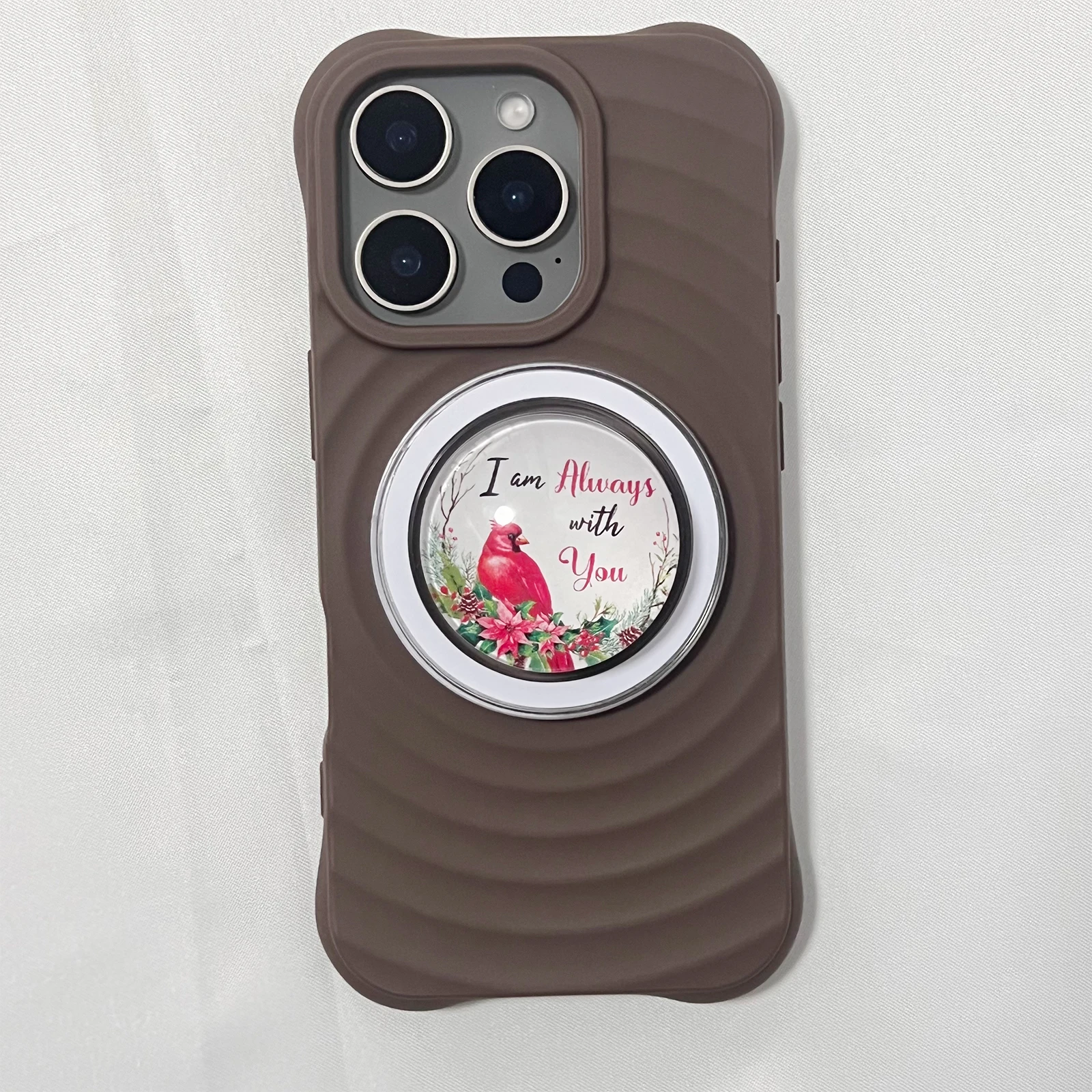 Bonito 3d papagaio vermelho suporte do telefone móvel para caso de telefone universal suporte magnético para iphone samsung griptok grip tok