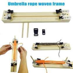 DIY Umbrella Rope Bracelet Knitting Tool Weaver Wooden Wristband DIY Wood Paracord Jig Bracelet Maker Wristband Maker Braider