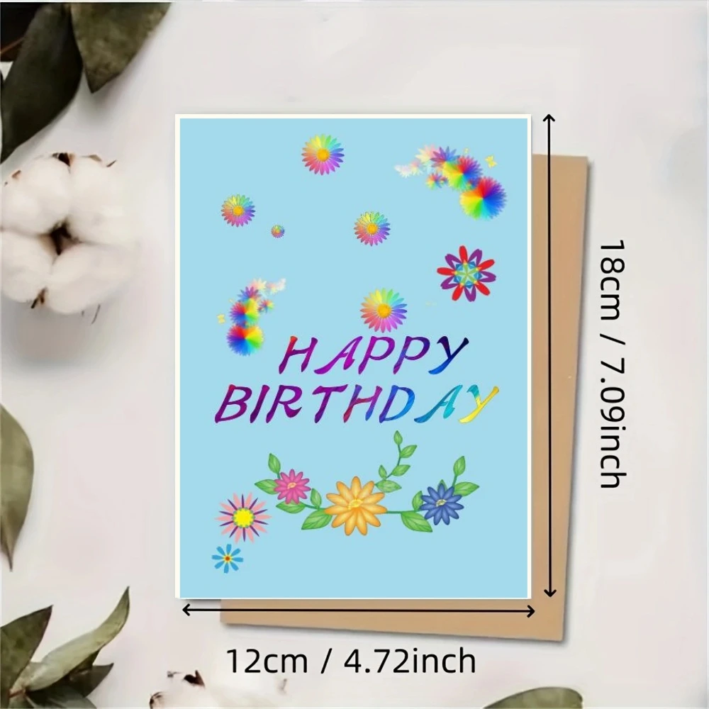 10pcs original Birthday greeting card, unforgettable gifts, with envelopes, unique and creative gifts Ladies Fun Birthday Card