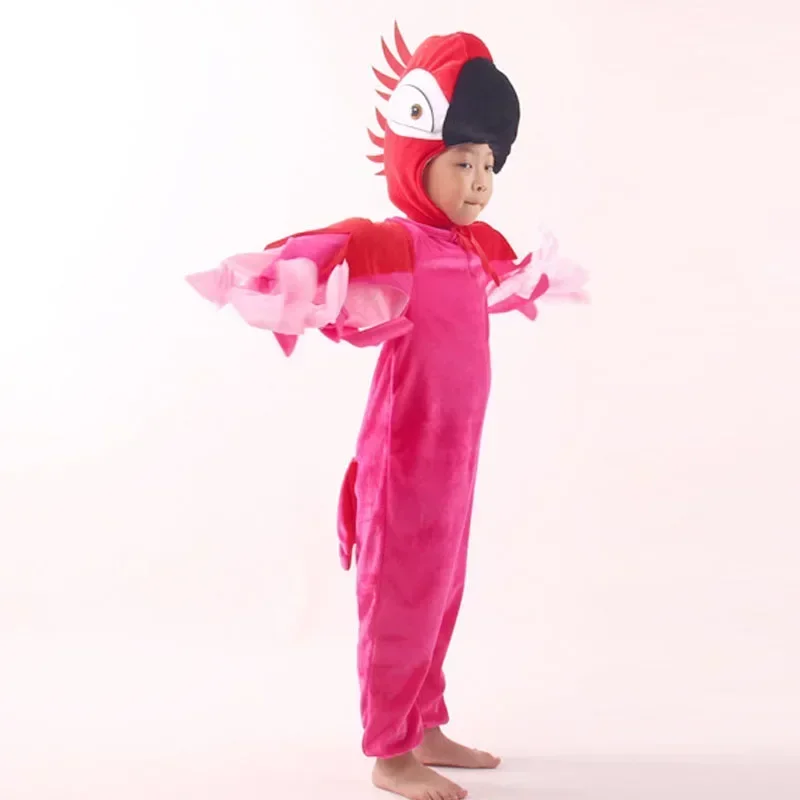 Vêtements de performance de perroquet d'animal de bande dessinée pour des enfants, olympiques de représentation d'étape, costume de danse, cosplay d'Halloween, enfants