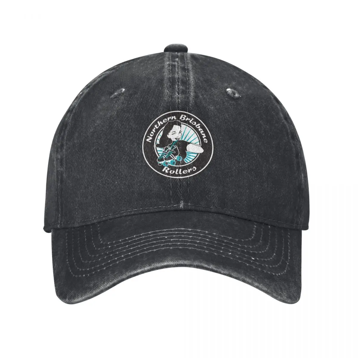 Northern Brisbane Rollers - Teal Logo Baseball Cap fishing hat Snapback Cap Golf Cap Designer Hat Girl'S Hats Men's