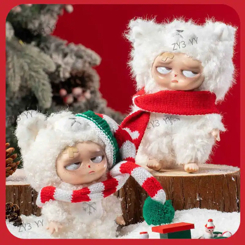 Slapeloze Grumpipi-serie Limited Edition Blind Box 2025, kerstthema Crazy Baby pluche verrassingspop speelgoedfestivalcadeau