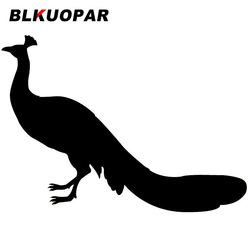 

BLKUOPAR для автомобиля с силуэтом павлина, водонепроницаемые наклейки, оконные автомобильные аксессуары, креативный кондиционер, солнцезащитный крем, декор