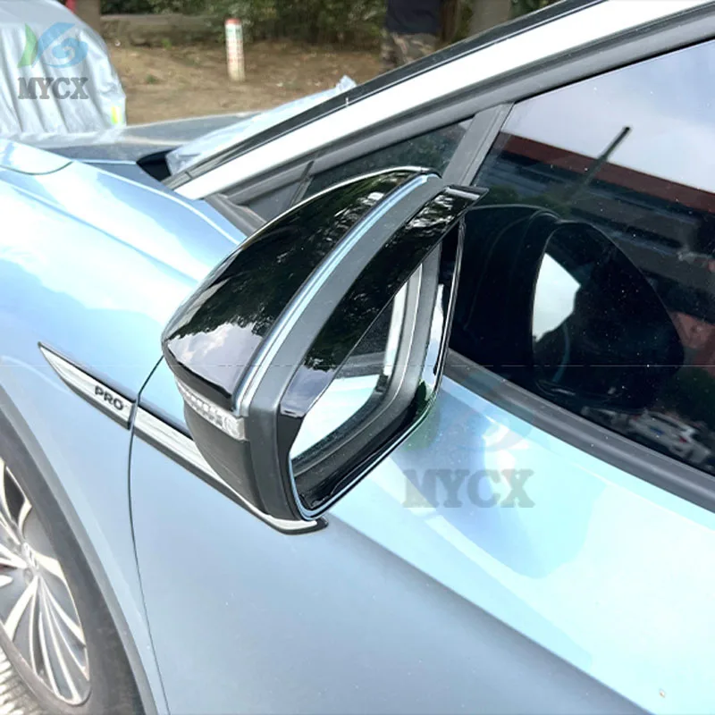 ل Volkswagen VW ID.4X ID.4 CROZZ 2021 + الجانب مرآة المطر الثلوج الحرس قناع الظل الرؤية الخلفية درع مجلس الملحقات #4