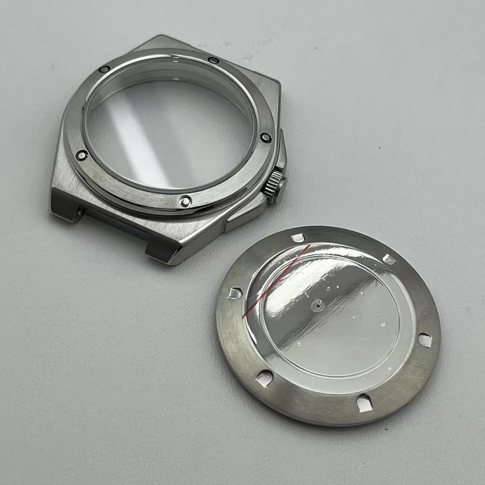 38.3 mm Stainless Steel Brushed Case, 31 mm Dial, Suitable For Installing Movement 8215 ST1612 Stainless Steel Brushed Strap