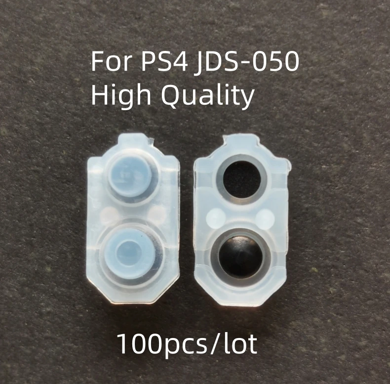 100 Stück Leitfähige Gummi-Tastenpads für PS4 JDS 050 040 030 001 011 L1 R1 L2 R2 Silikon-Tastenpads für Sony Playstation DualShock 4 – Detail 2