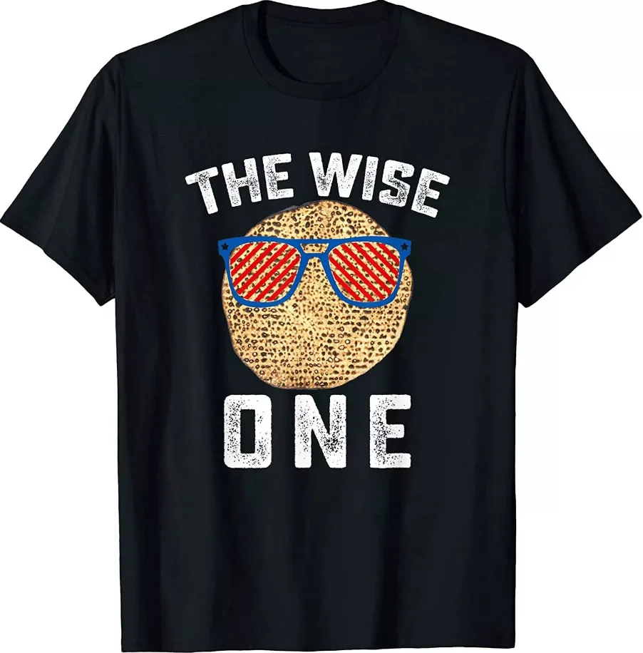 BEST PRICE!! Passover The Wise One Jewish Pesach Funny Matzo Jew Holiday  High Quality 100%Cotton Short Sleeve