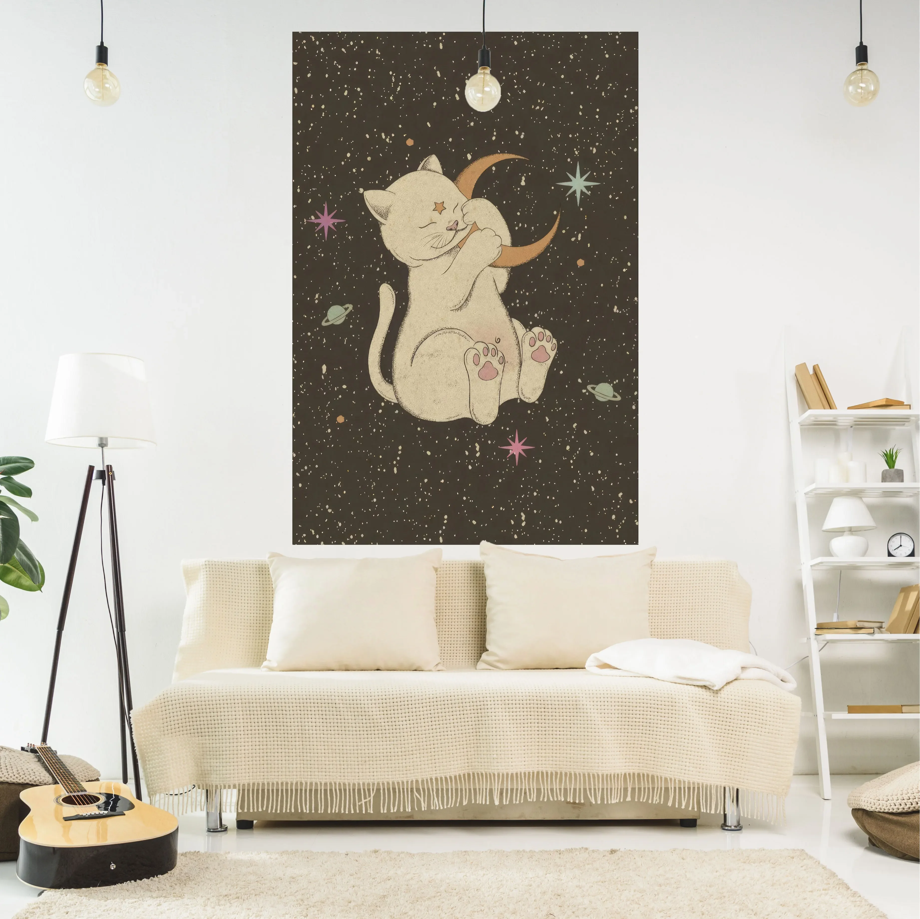 Aesthetic Tapestry Cats Printed Wall Hanging Carpet Kawaii Home Decor Cute Girls Bedroom Dorm Decoration boho decor