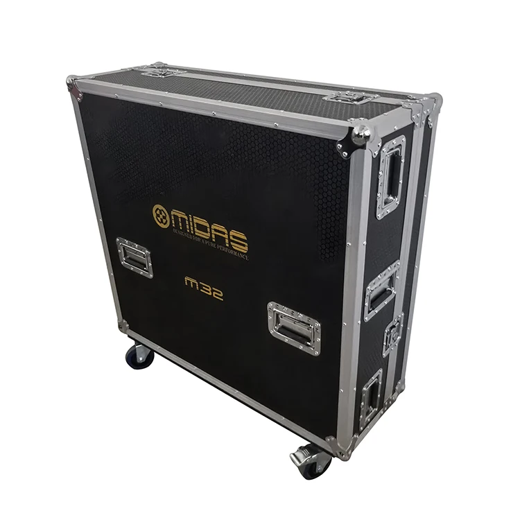 

Heavy-Duty Road Case Doghouse Compartment Caster Wheels Customizable OEM ATA Digital Audio Mixer Flight Case for M32 Console