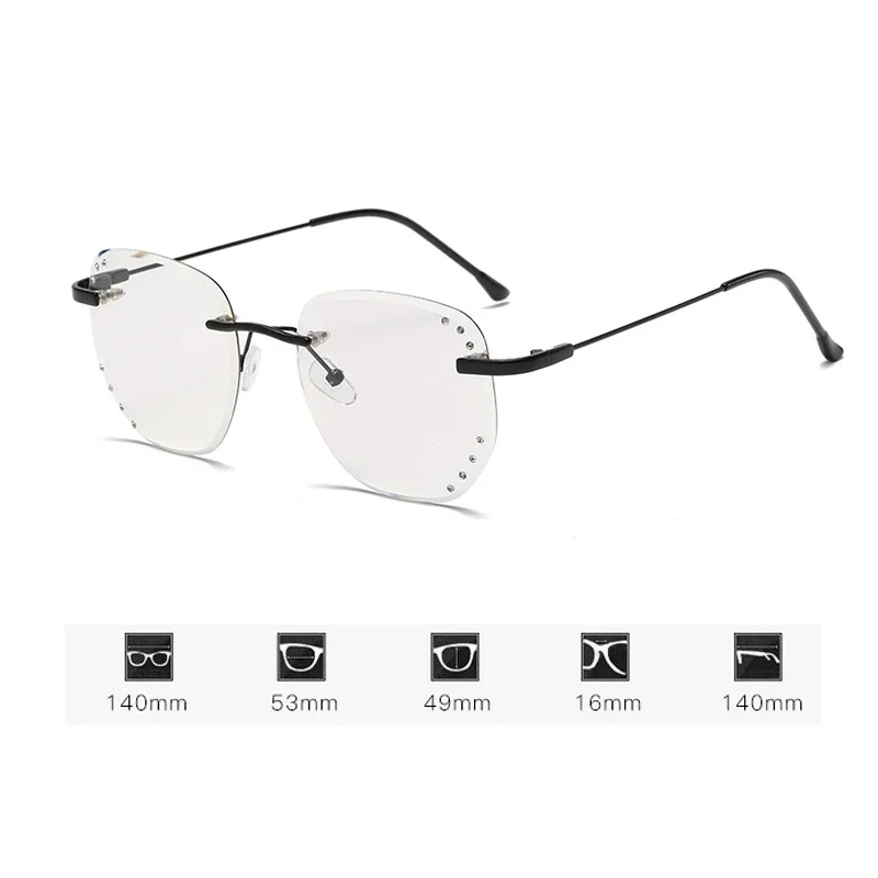 Outdoor Color Changing Myopia Glasses Luxury Women Men Irregular Photochromic Eyeglasses Finished Optical Minus Eyewear Diopter