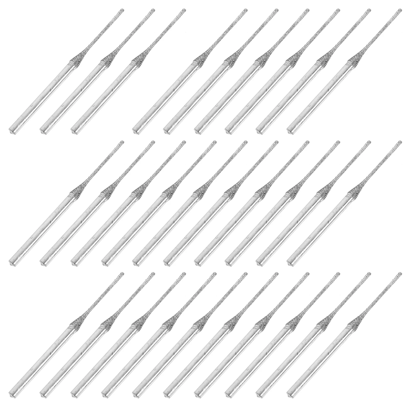 

30 Pcs Jade Drill Bit Set Engraving Spherical Jewelers Bits Grinding Silver Granite Machine Masonry