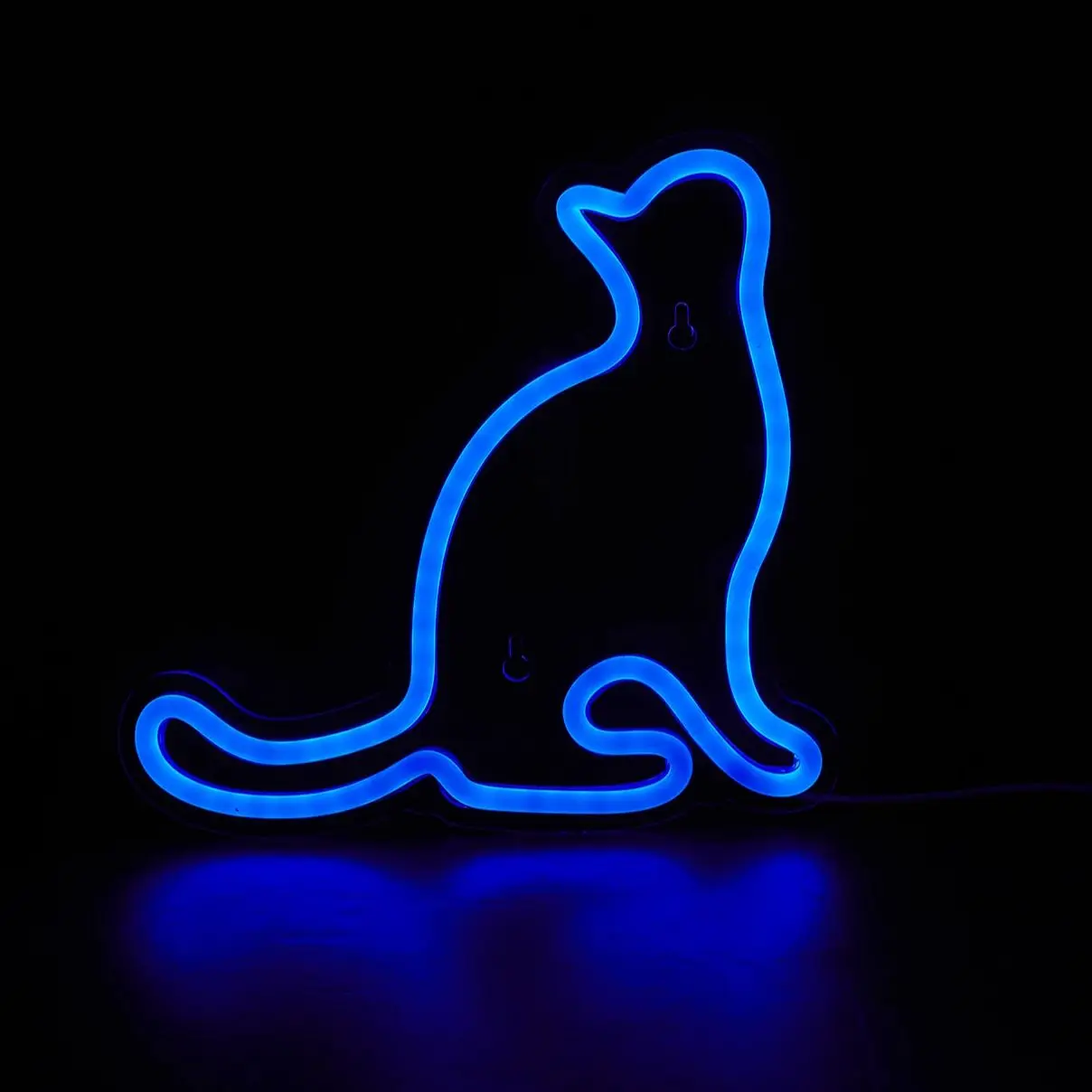 Chi-Buy 1PC znak Neon LED w kształcie kota zasilany przez USB do sypialni dekoracja ścienna znaki neonowe nadaje się na wakacje