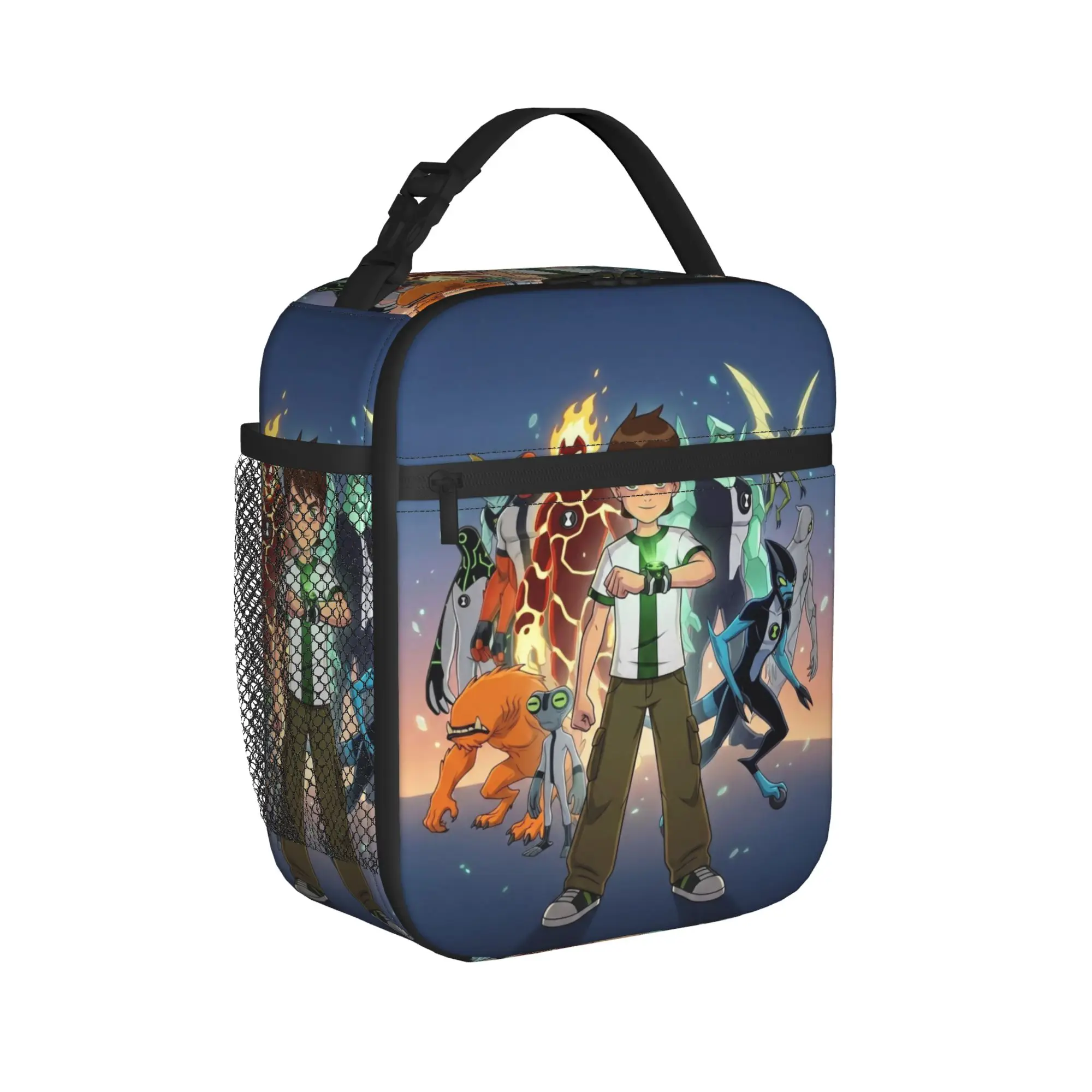 Insulated Lunch Bags Ben 10 Anime Accessories  Storage Food Box Ins Style Thermal Cooler Bento Box For School