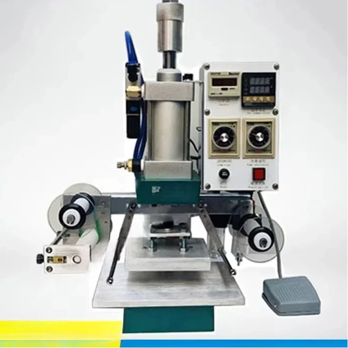

W-Y11 Automatic Pneumatic hot stamping machine Gold Foil Printing Machine for packaging boxes, paper, leather, plastic, wood