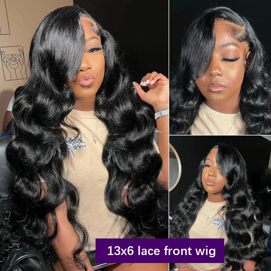 Onda do corpo Lace Frontal Wig, perucas de cabelo humano, HD Lace Wig, 13x6, 13x4, 30 ", 40"