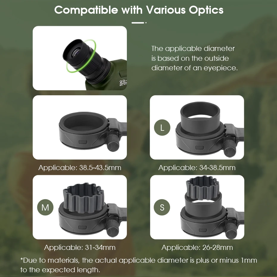 Svbony Universal Phone Adapter Mount Compatible with Binoculars Monoculars Scope Suitable for SV28/SV14/SV17/SV411/SV202/SM402