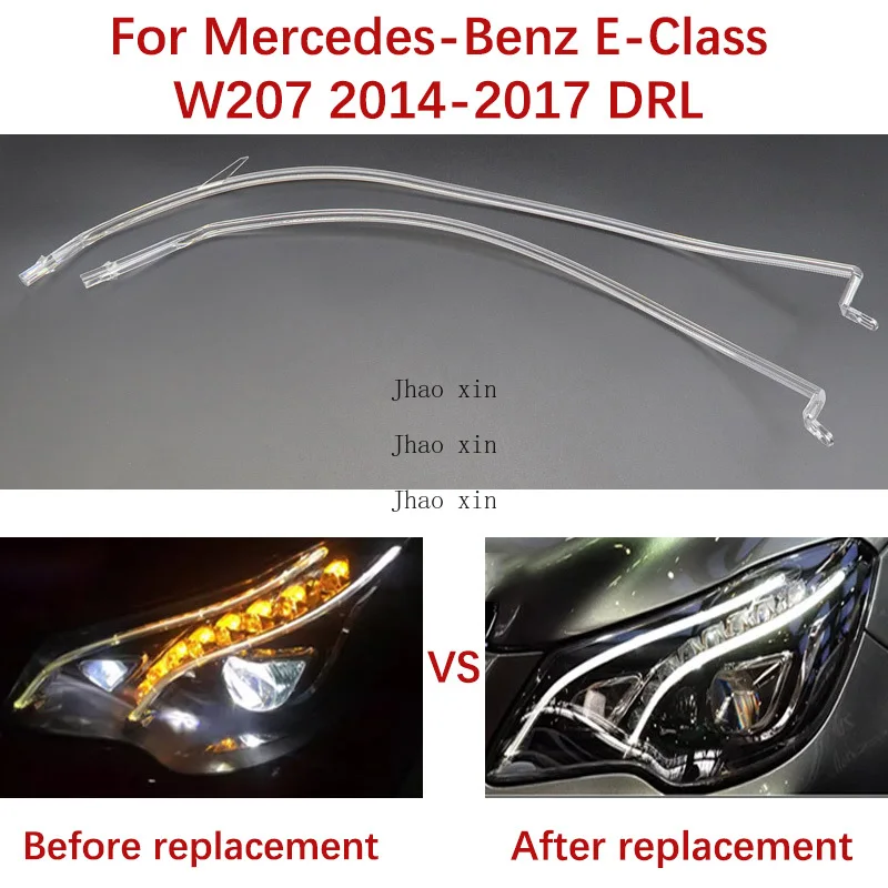

Turn Signal Ballast Module For Mercedes-Benz E-Class W207 Car Headlights DRL Light Guide Tube 2014-2017 Coupe White Angel Eye