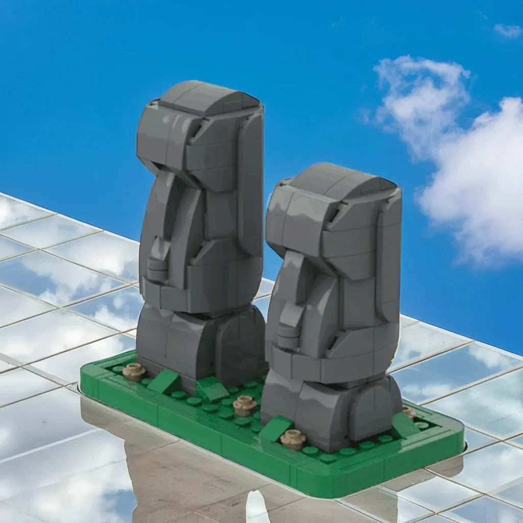 

322Pcs MOC Easter Island Moai Colossal Head Statue Mystic Landmark DIY Model Building Blocks Birthday Toys Gift