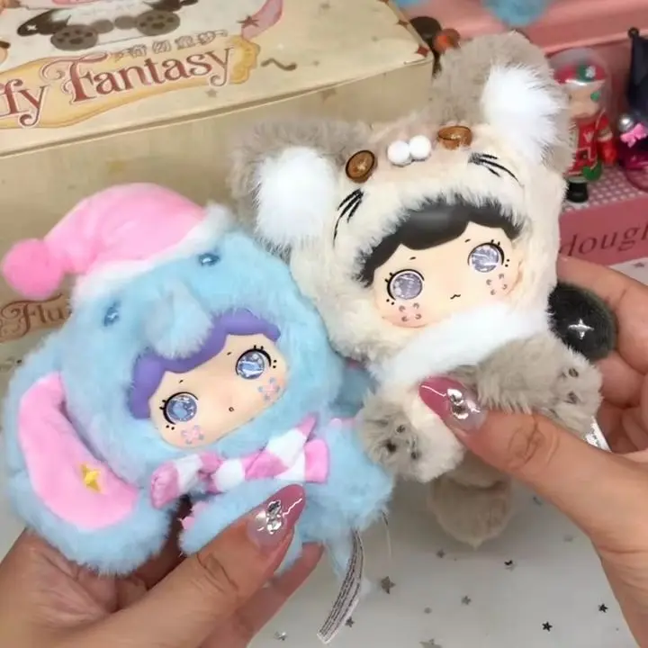 

in Spot Baobao Fluffy Fantasy Series Mystery Box Surprise Vinyl Plush Charm Anime Doll Toy Keychain Blind Box Desktop Ornament