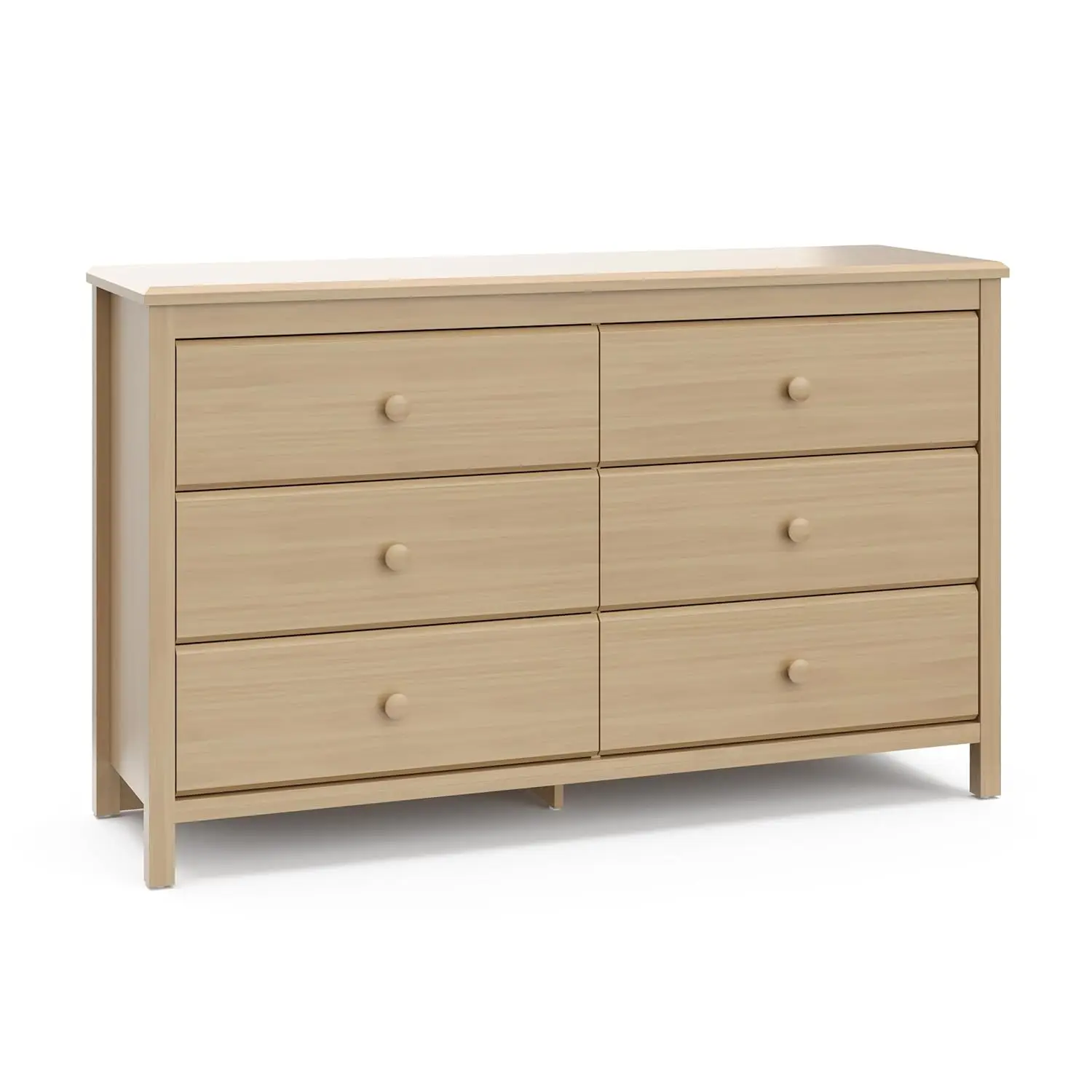 

Drawer Double Dresser (Driftwood) – Gold Certified, Dresser For Nursery, 6 Drawer Dresser