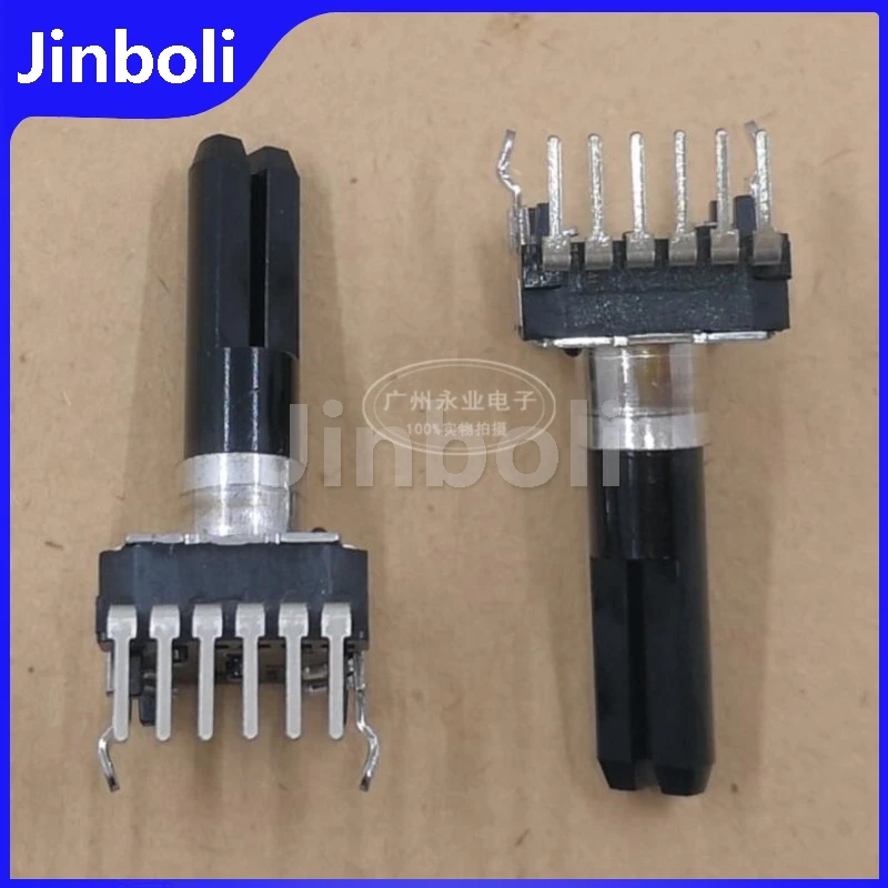 1PCS RK12 Typ Doppel Vertikale 6Pins A20K Audio Volumen Power Verstärker Potentiometer A203A Halb Welle Länge 23MM