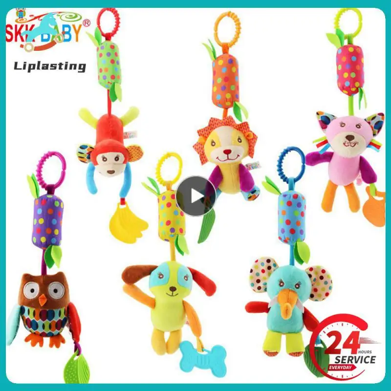 

Baby Toy Plush Bed Hanging Pendant Baby Plush Cute Cartoon Animal Wind Chime Stroller Hanging Teether Stroller For Newborn Gifts