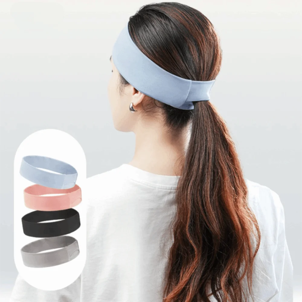 

Fashion Nylon Sports Sweatband Headband Sweat Absorbing Non Slip Hair Bands Women Headbands For Women
