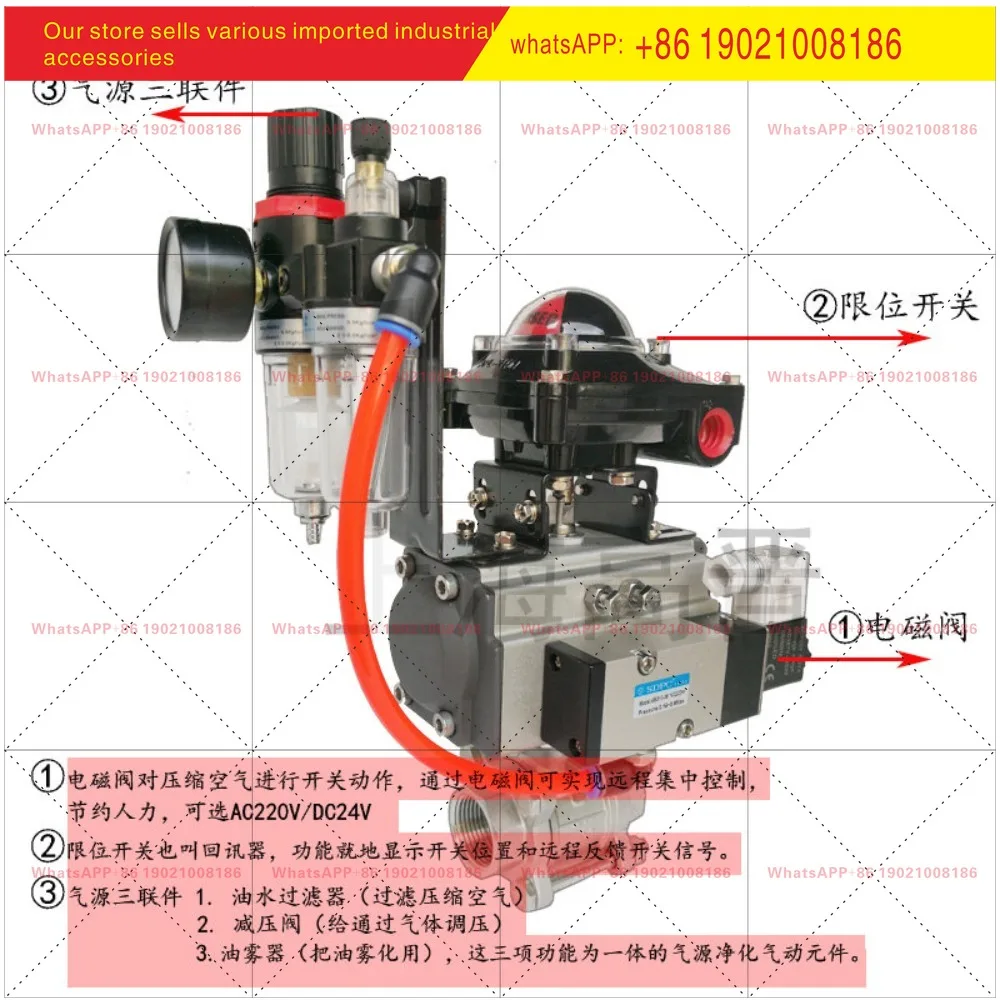 Pneumatic ball valve Q611F-16P quickly cut off the internal thread 15/25 three-piece thread high