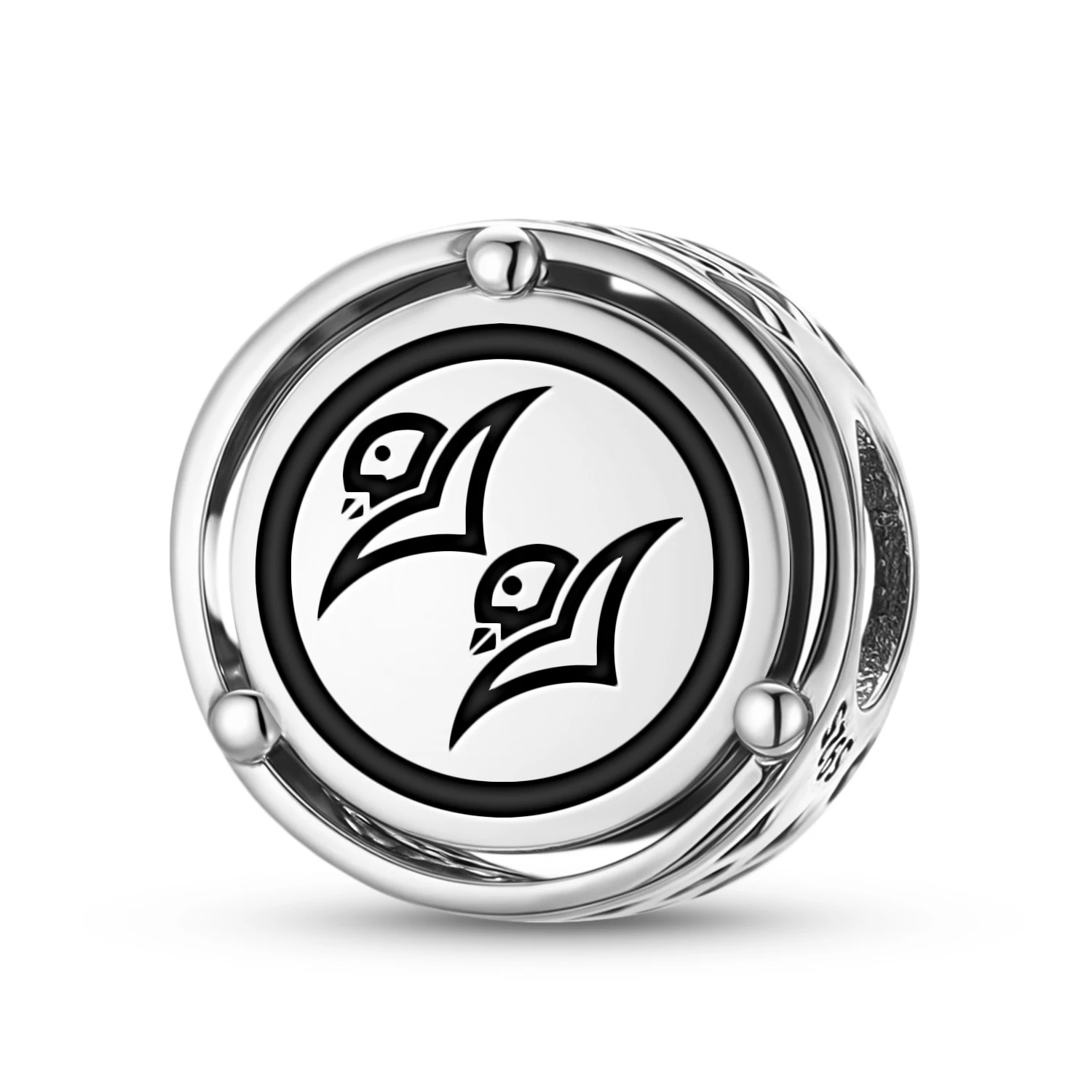 

Japanese Shibata Katsuie 925 Sterling Silver Symbol Charm Fit Original Bracelet Diy Jewelry Accessories Family Bead
