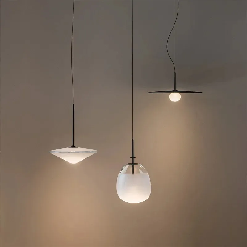 

Postmodern Restaurant Single Head Nordic Simple Designer Pendant Lights Creative Personalized Art Hotel Room Bedside Chandelier