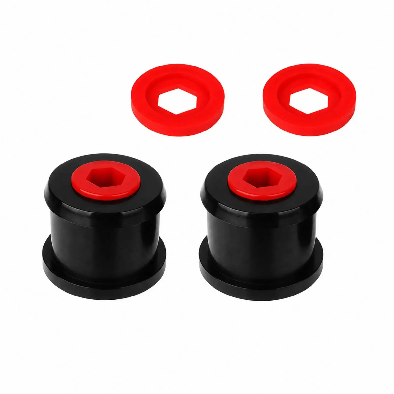 Performance Polyurethane Bushing for Mini Cooper R50 R53 R56 Rear Control Arm Hanging Assembly Red Internal Insert Firm Steering