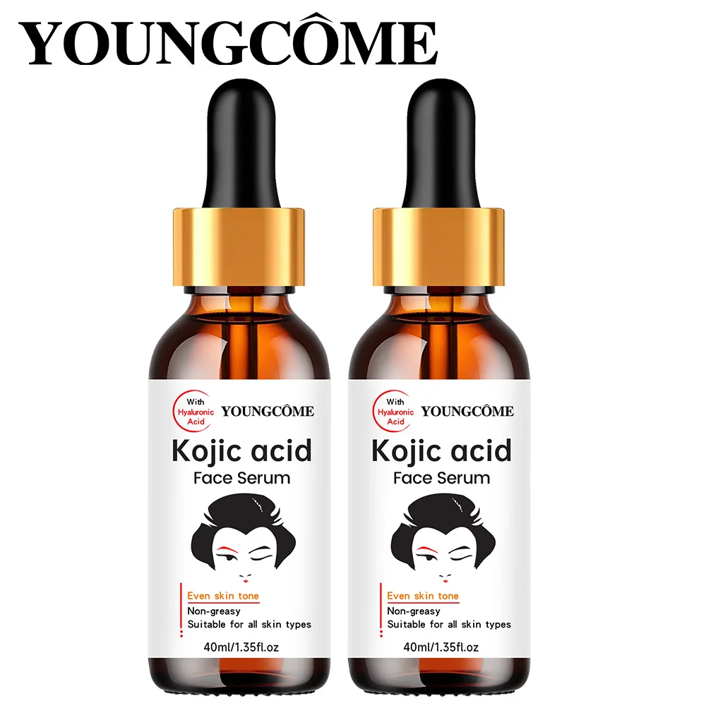 YOUNGCOME-suero de ácido kójico, esencia para el rostro, hidratante, antisecidad, decoloración, manchas oscuras, ilumina la piel, rejuvenece la esencia de la piel