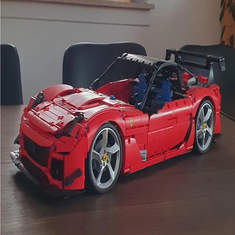 MOC-184900 Challenger 599XX Evo Hypercar, modelo de coche de carreras, bloques de construcción, juguete de montaje, regalos de cumpleaños para niños