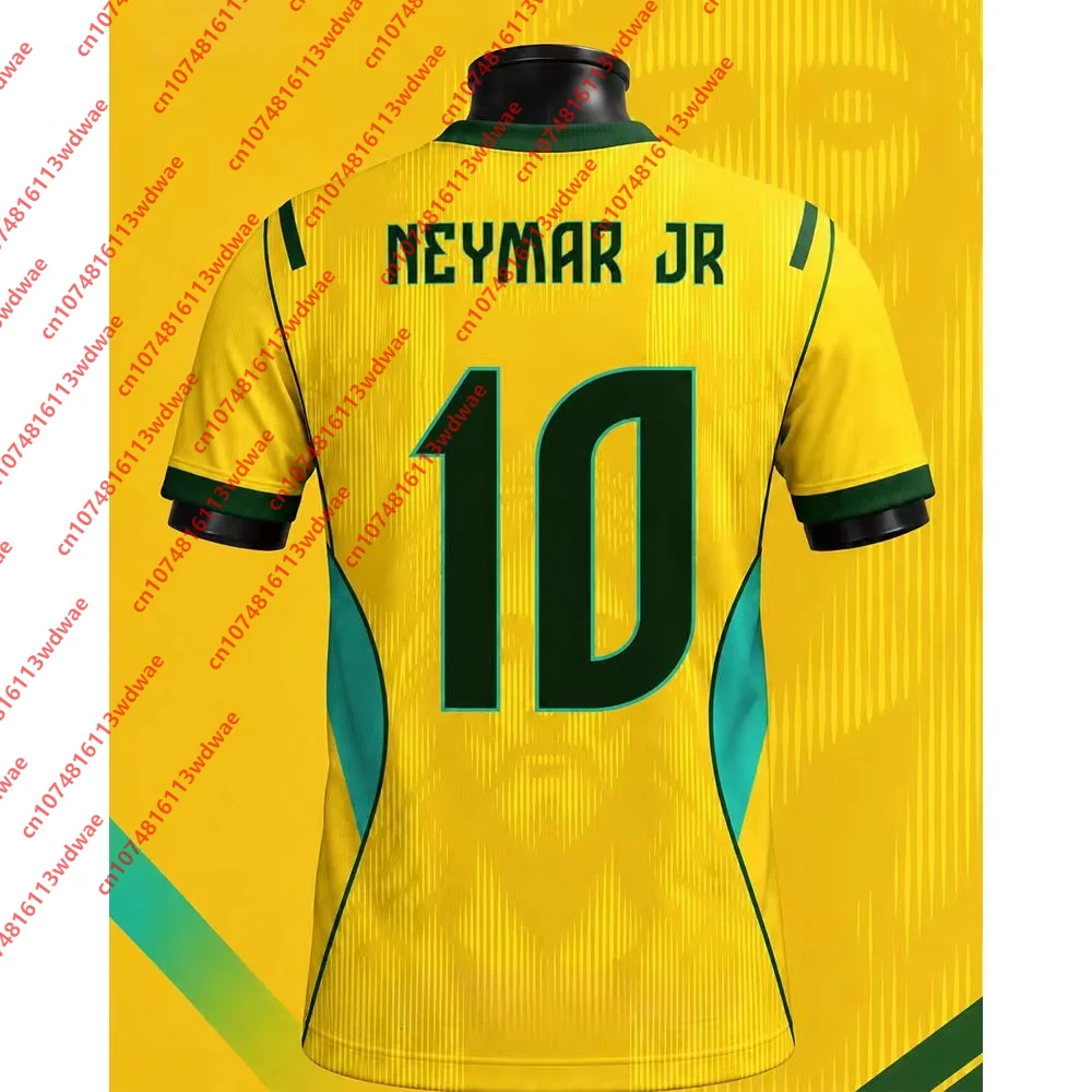 New arrivals Brazil clothing Football Jersey Quick-Dry Neymar JR 10 Football Tshirt Outdoor football Tracksuit Kid Tee view 4