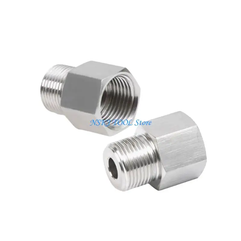 L8RC Pressure Steel NPT3/8 x NPT1/4 Threaded Connectors Industrial Grade Pair