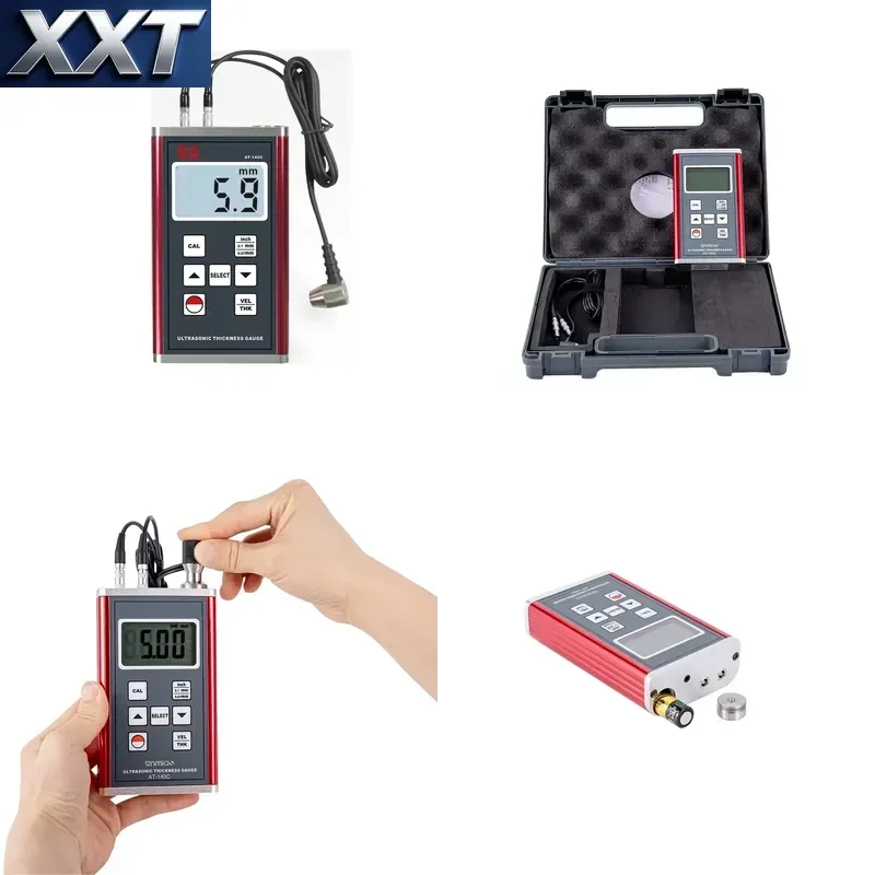 XXT 2026 Hot Sell AT-140C Portable Thickness Detector With Backlight 0.75 to 400mm Measuring Range
