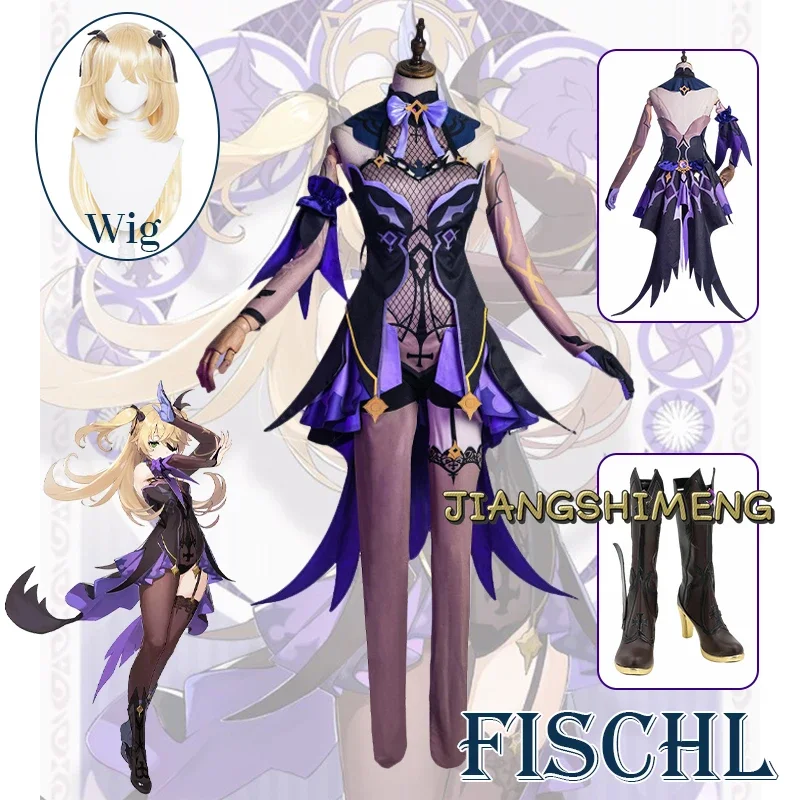 

Genshin Impact Fischl Cosplay Costumes Halloween Costumes for Women Sexy Costume Women My Hero Academia Cosplay Skirts Anime