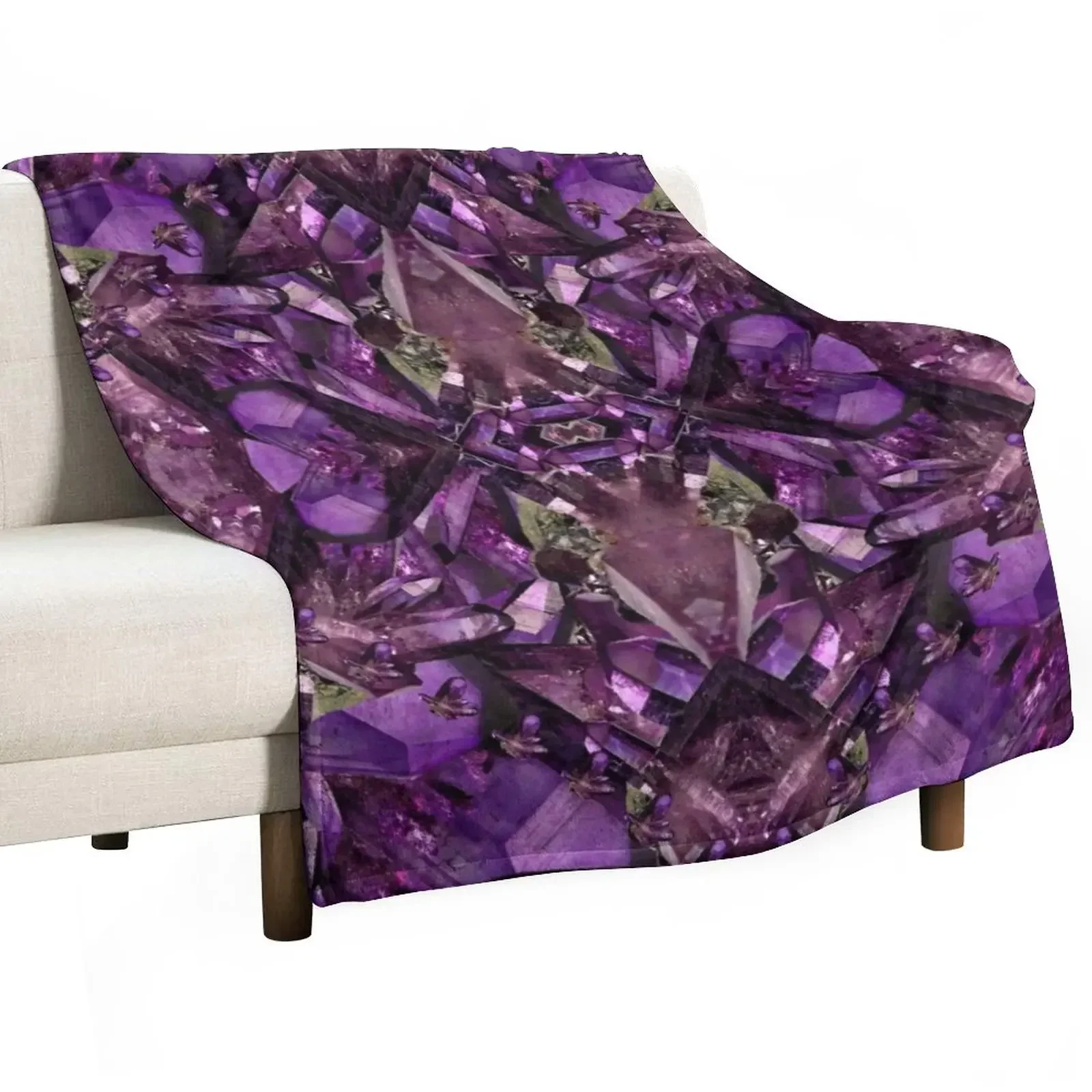 

Purple pattern Throw Blanket Vintage For Decorative Sofa Sofa Quilt Blankets