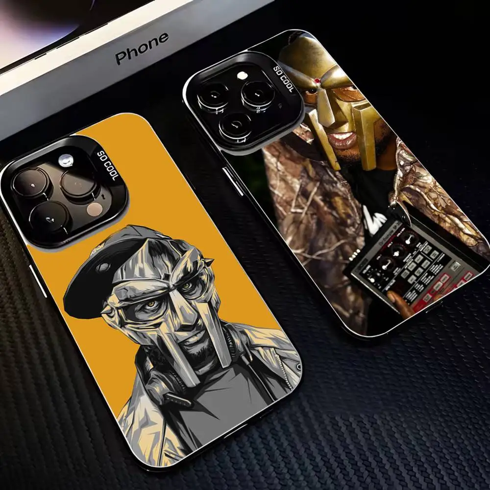 

Rapper MF DOOM Phone Case For iPhone17,16,15,14,13,12,11 Plus,Pro Max Black Matte Shockproof Cover