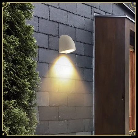 Minimalist Industrial Wall Lamp,Cement Light for Terrace Villa Garden, Outdoor Fence Patio Wall Light