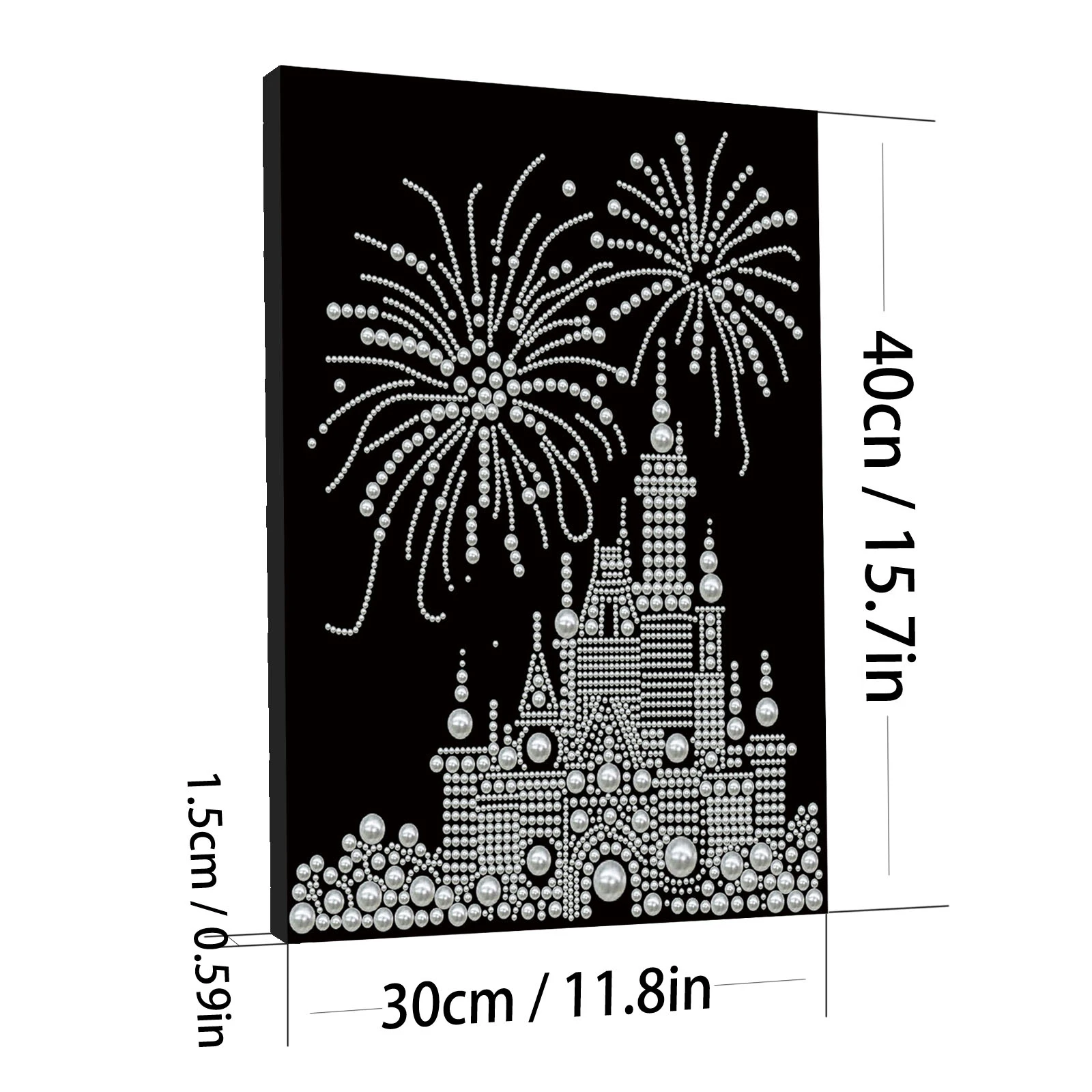 

DIY Pearl Diamond Art Kits with Frame 11.81x15.75in Diamond Painting Gem Art for Adults/Beginners Gift Idea Home Wall Decor