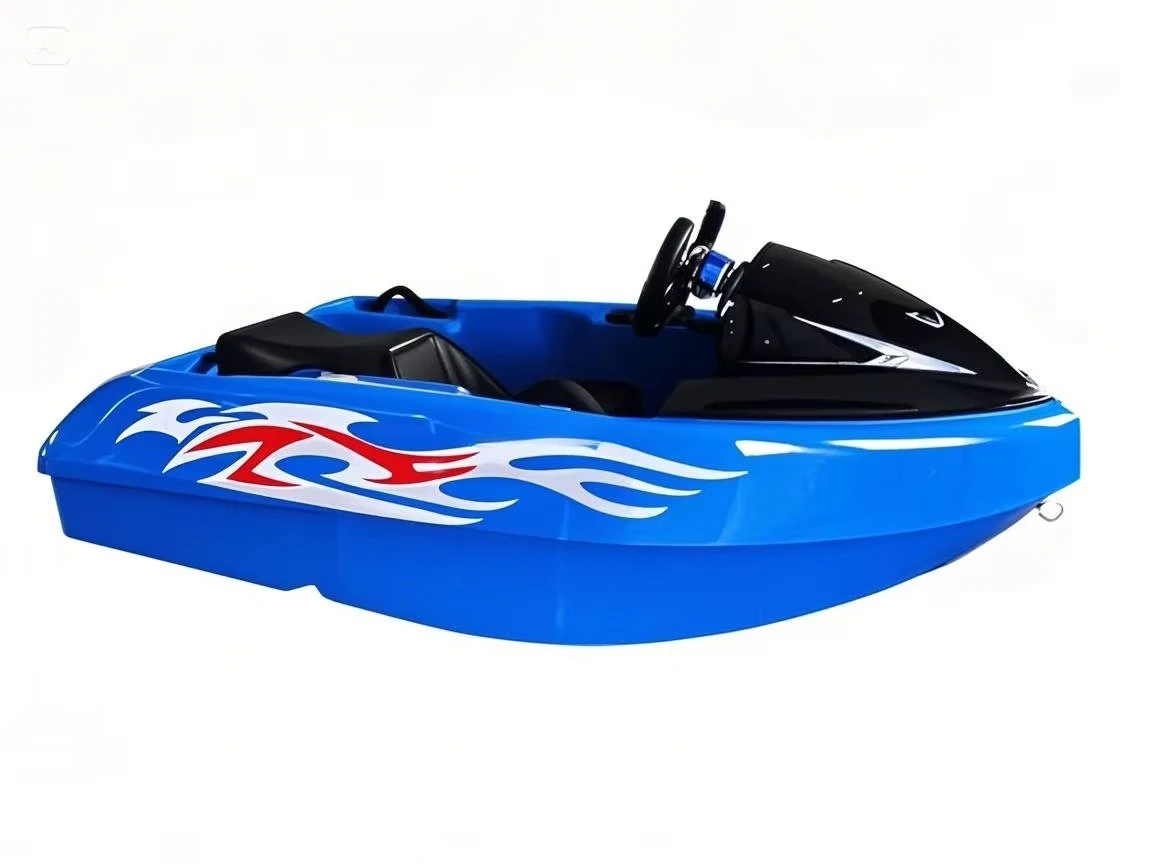 Custom Mini Electric Jet Ski for Outdoor Water Karting Races Fiberglass Go Karting on Lake or Ocean Waters