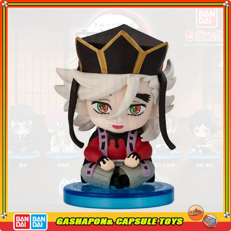 

Фигурка Bandai Demon Slayer: Доума, Гию, Аказа в сидячей позе, модель-украшение, гашапон-шар, в наличии, оригинал